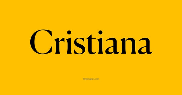 Nome Cristiana, ficha divertida com pontilhado para crianças