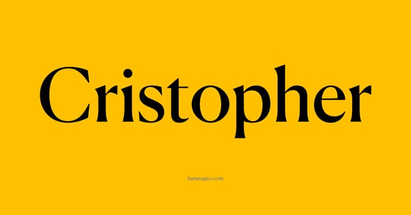 Nome Cristopher, ficha divertida com pontilhado para crianças