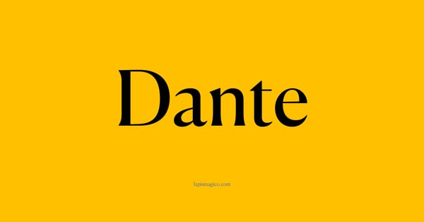Nome Dante, ficha divertida com pontilhado para crianças