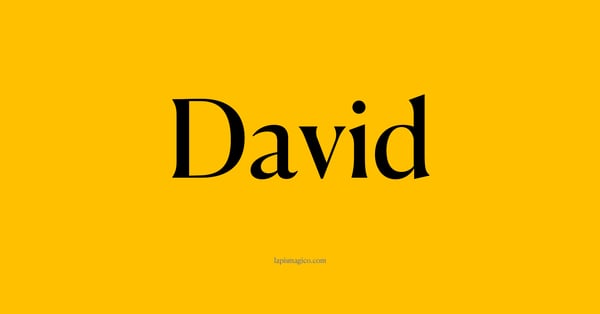 Nome David, ficha divertida com pontilhado para crianças