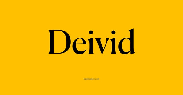 Nome Deivid, ficha divertida com pontilhado para crianças