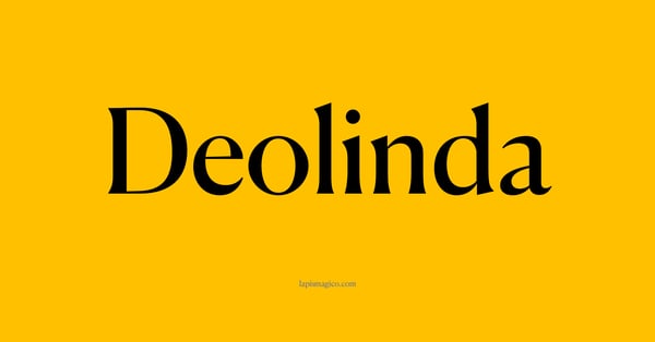 Nome Deolinda, ficha divertida com pontilhado para crianças