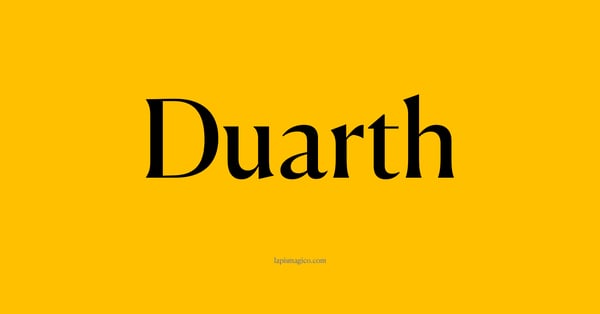 Nome Duarth, ficha divertida com pontilhado para crianças