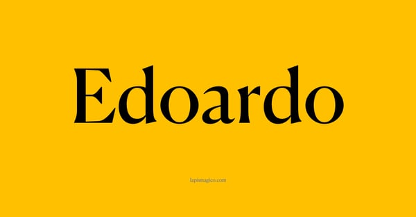 Nome Edoardo, ficha divertida com pontilhado para crianças