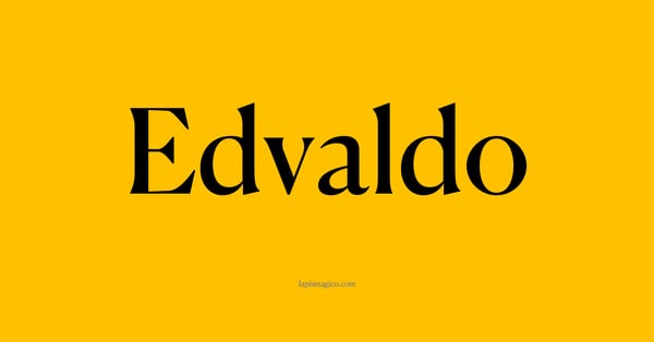 Nome Edvaldo, ficha divertida com pontilhado para crianças