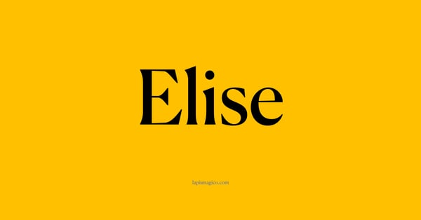 Nome Elise, ficha divertida com pontilhado para crianças