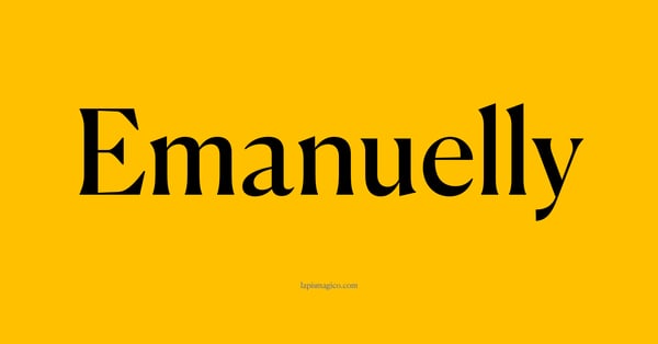 Nome Emanuelly, ficha divertida com pontilhado para crianças