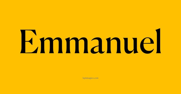 Nome Emmanuel, ficha divertida com pontilhado para crianças