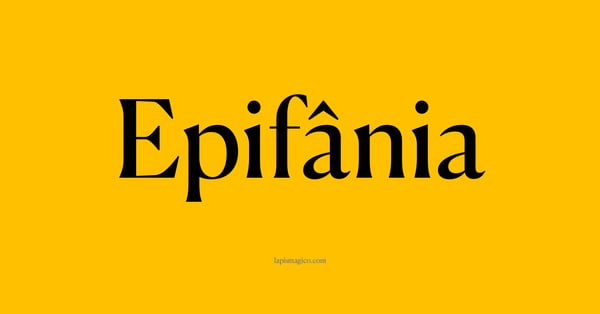 Nome Epifânia, ficha divertida com pontilhado para crianças