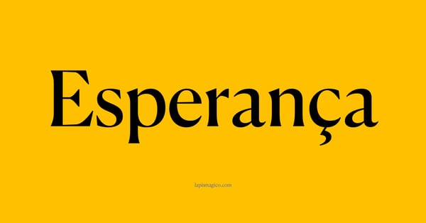 Nome Esperança, ficha divertida com pontilhado para crianças