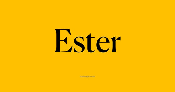 Nome Ester, ficha divertida com pontilhado para crianças