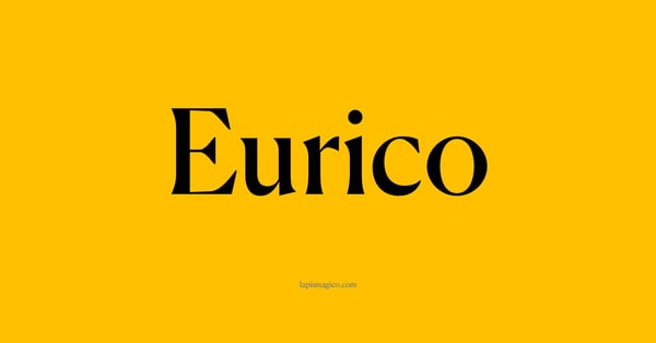 Nome Eurico, ficha divertida com pontilhado para crianças