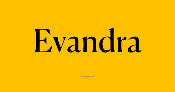 Nome Evandra, ficha divertida com pontilhado para crianças