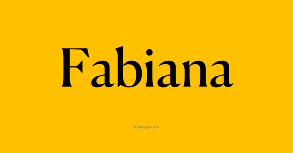 Nome Fabiana, ficha divertida com pontilhado para crianças