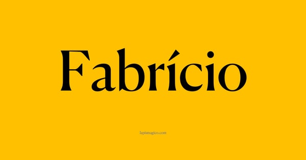 Nome Fabrício, ficha divertida com pontilhado para crianças