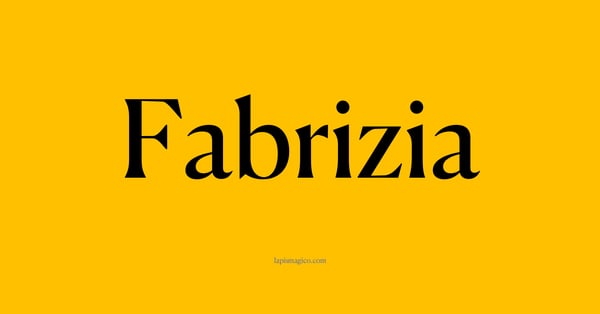 Nome Fabrizia, ficha divertida com pontilhado para crianças