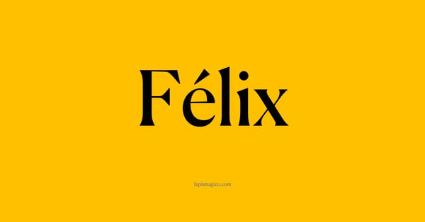 Nome Félix, ficha divertida com pontilhado para crianças