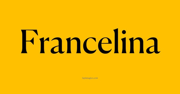 Nome Francelina, ficha divertida com pontilhado para crianças