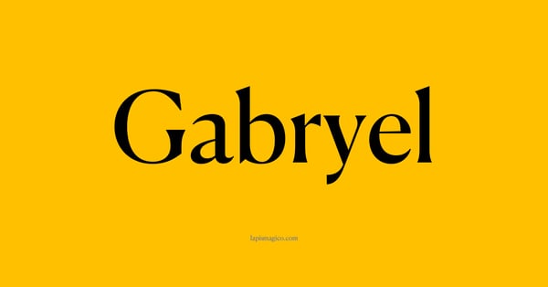 Nome Gabryel, ficha divertida com pontilhado para crianças