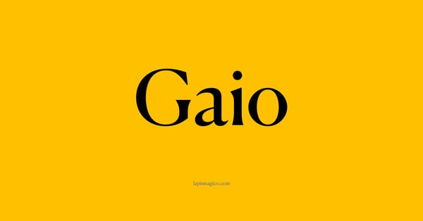 Nome Gaio, ficha divertida com pontilhado para crianças