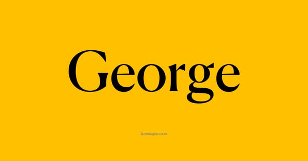 Nome George, ficha divertida com pontilhado para crianças