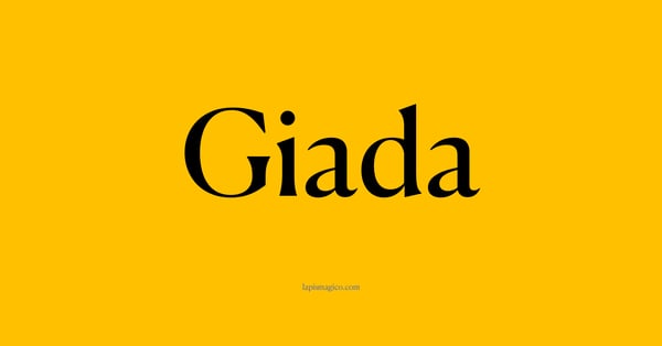 Nome Giada, ficha divertida com pontilhado para crianças