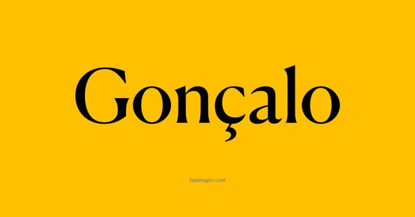 Nome Gonçalo, ficha divertida com pontilhado para crianças