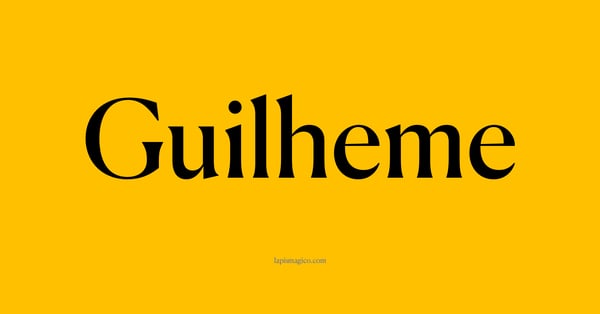 Nome Guilheme, ficha divertida com pontilhado para crianças