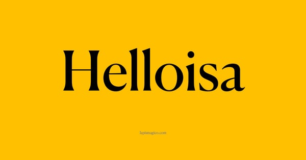 Nome Helloisa, ficha divertida com pontilhado para crianças