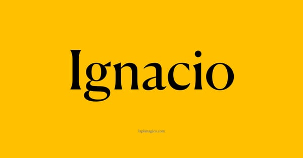 Nome Ignacio, ficha divertida com pontilhado para crianças