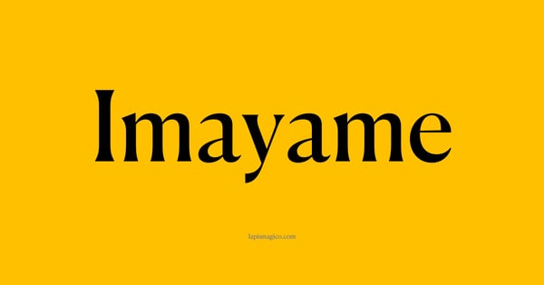Nome Imayame, ficha divertida com pontilhado para crianças