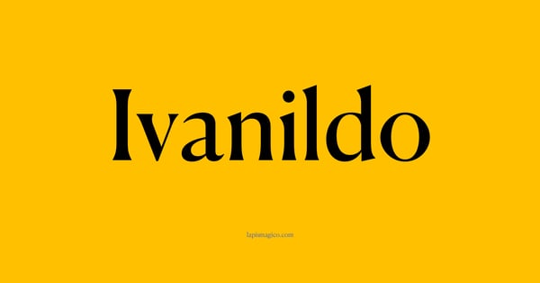 Nome Ivanildo, ficha divertida com pontilhado para crianças