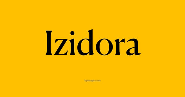 Nome Izidora, ficha divertida com pontilhado para crianças