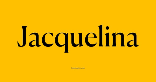 Nome Jacquelina, ficha divertida com pontilhado para crianças