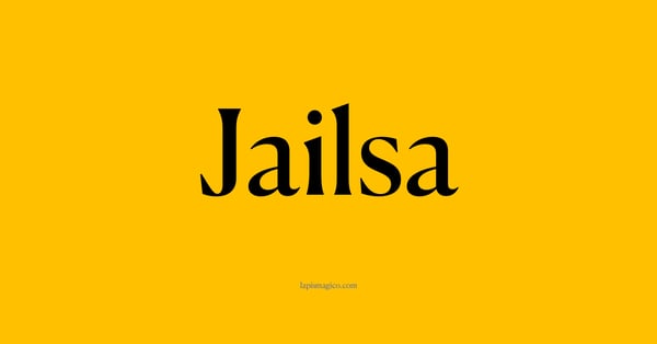Nome Jailsa, ficha divertida com pontilhado para crianças