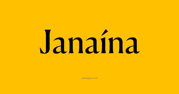 Nome Janaína, ficha divertida com pontilhado para crianças