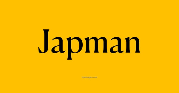 Nome Japman, ficha divertida com pontilhado para crianças