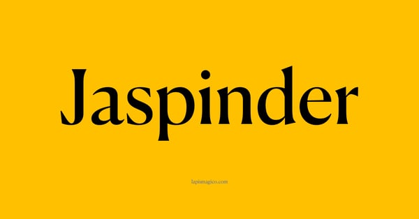 Nome Jaspinder, ficha divertida com pontilhado para crianças