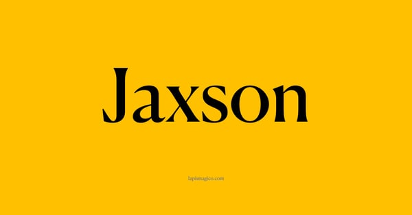 Nome Jaxson, ficha divertida com pontilhado para crianças