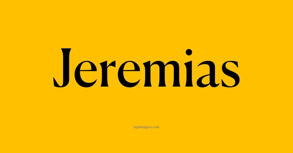 Nome Jeremias, ficha divertida com pontilhado para crianças