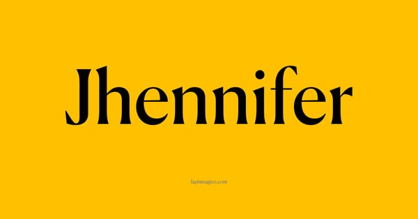 Nome Jhennifer, ficha divertida com pontilhado para crianças