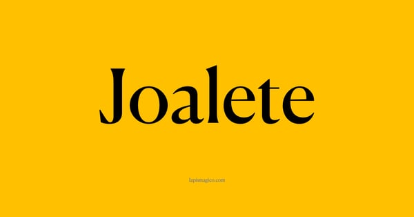 Nome Joalete, ficha divertida com pontilhado para crianças