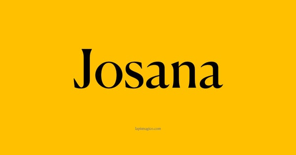 Nome Josana, ficha divertida com pontilhado para crianças