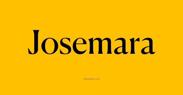 Nome Josemara, ficha divertida com pontilhado para crianças