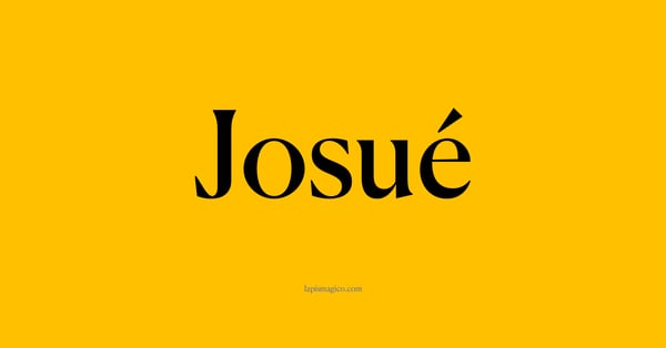 Nome Josué, ficha divertida com pontilhado para crianças