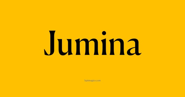 Nome Jumina, ficha divertida com pontilhado para crianças