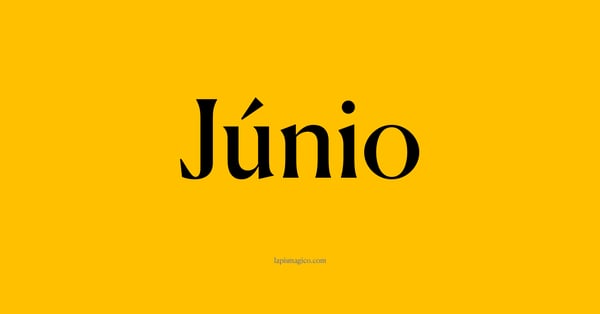 Nome Júnio, ficha divertida com pontilhado para crianças