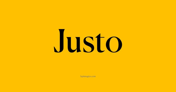 Nome Justo, ficha divertida com pontilhado para crianças