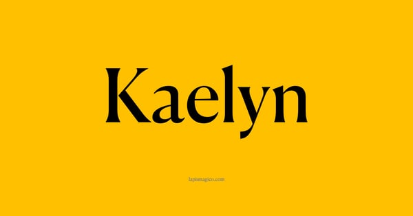 Nome Kaelyn, ficha divertida com pontilhado para crianças