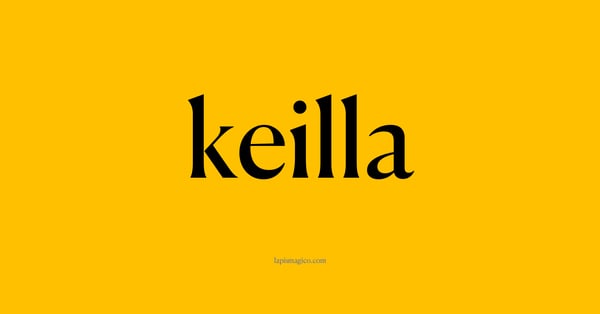 Nome keilla, ficha divertida com pontilhado para crianças